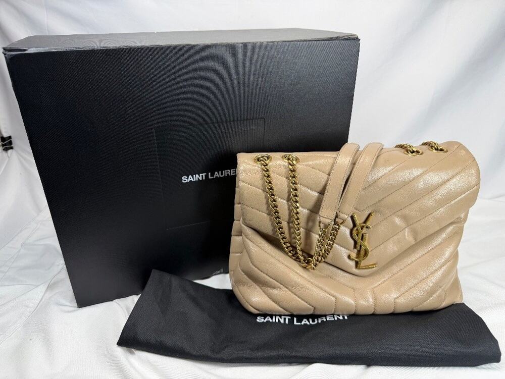 Saint Laurent LouLou Medium Beige Matelesse SPB-MS 359088